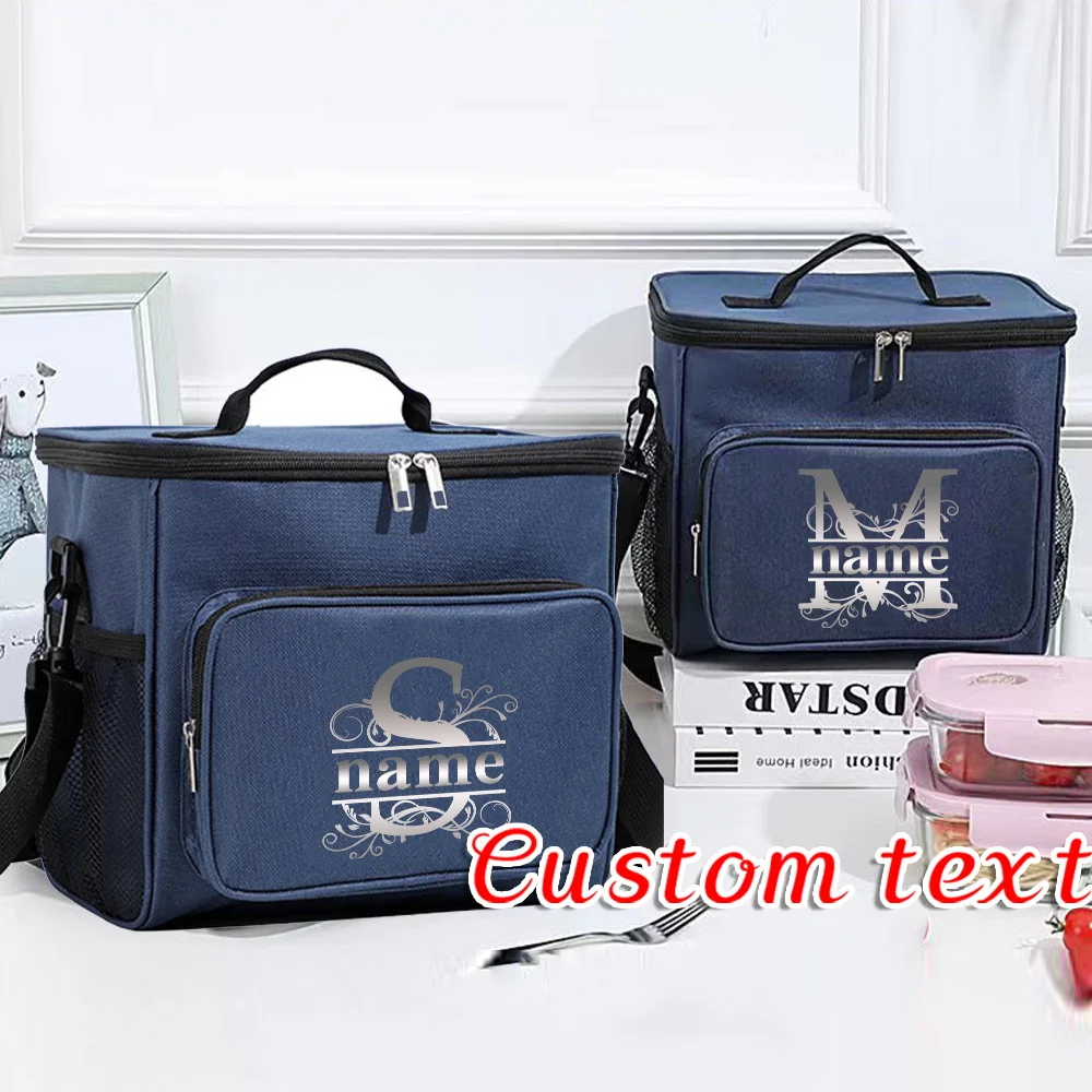 Customized Name Blue Lunch Bag Insulated Handbag Waterproof Camping Storage Box Refrigerated Food Storage Box Letter Pattern
Customized Name Blue Lunch Bag Insulated Handbag Waterproof Camping Storage Box Refrigerated Food Storage Box Letter Pattern