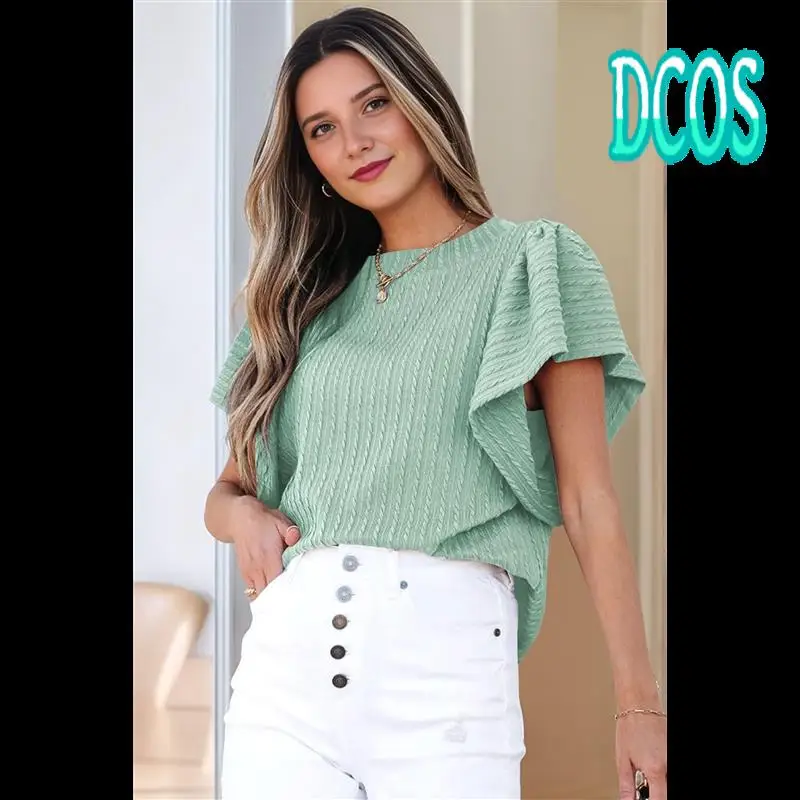 DCOS-Blouses For Women Dressy Casual 2025 Cute Summer Shirts Fashion Ruffle Sleeve Business Tops For Women
DCOS-Blouses For Women Dressy Casual 2025 Cute Summer Shirts Fashion Ruffle Sleeve Business Tops For Women