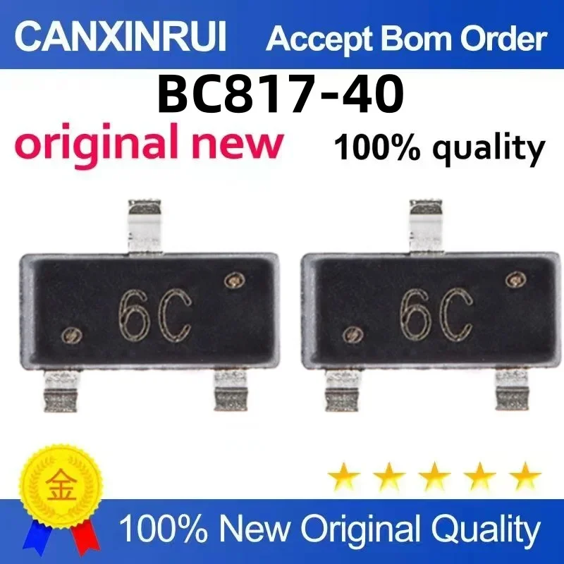(5-100 pieces) BC817-40 BC817 silk screened 6C surface mount transistor SOT23 brand new
(5-100 pieces) BC817-40 BC817 silk screened 6C surface mount transistor SOT23 brand new