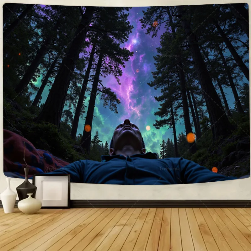1шт настенный гобелен "Галактический лес гобелен с ночным небом-космическая природа сцена настенное искусство"
1шт настенный гобелен "Галактический лес гобелен с ночным небом-космическая природа сцена настенное искусство"