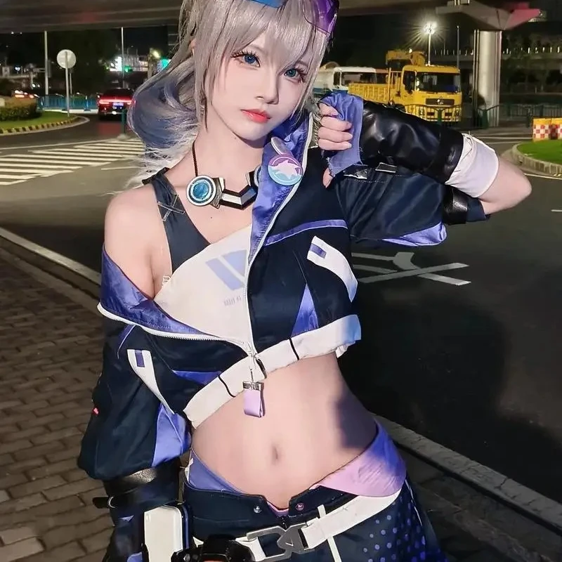 Game Honkai Star Rail Silver Wolf Cosplay Costume 2025 Cos Halloween Party Carnival PartyTop Earrings Headgear Complete rdef3
Game Honkai Star Rail Silver Wolf Cosplay Costume 2025 Cos Halloween Party Carnival PartyTop Earrings Headgear Complete rdef3