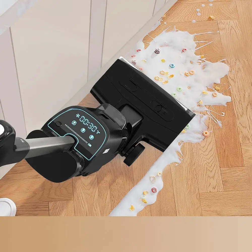 Battery-Powered Brush Motor Wet Dry Vacuum Cleaner Edge Air Drying LED Display 4000mAh Floor Washer for German Home Maintenance
Battery-Powered Brush Motor Wet Dry Vacuum Cleaner Edge Air Drying LED Display 4000mAh Floor Washer for German Home Maintenance