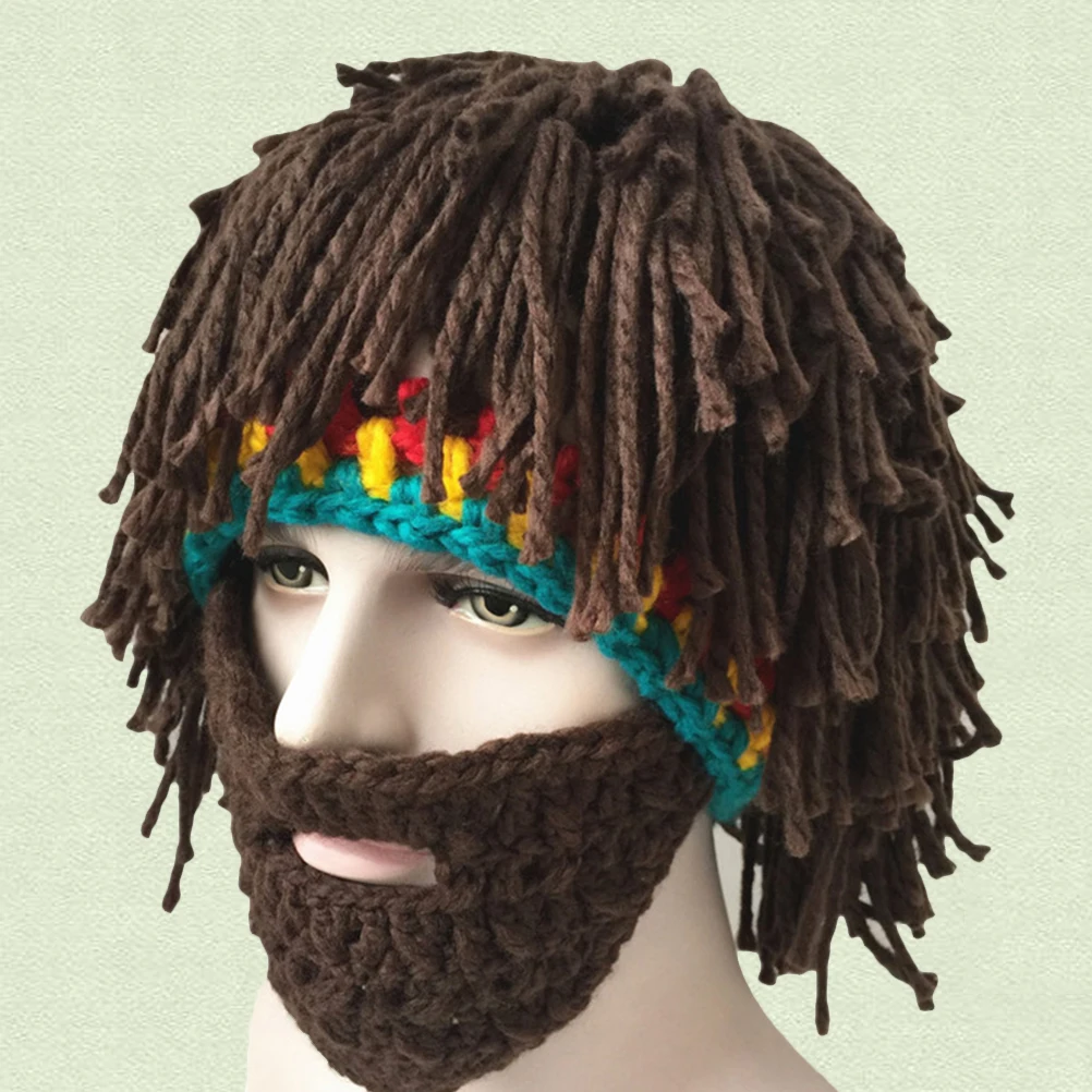 Creative Beard Hats Novelty Wool Caps Funny Warm Knitting Beanie Stretchy Handmade Mask Cosplay Party Halloween Gift For Men
Creative Beard Hats Novelty Wool Caps Funny Warm Knitting Beanie Stretchy Handmade Mask Cosplay Party Halloween Gift For Men