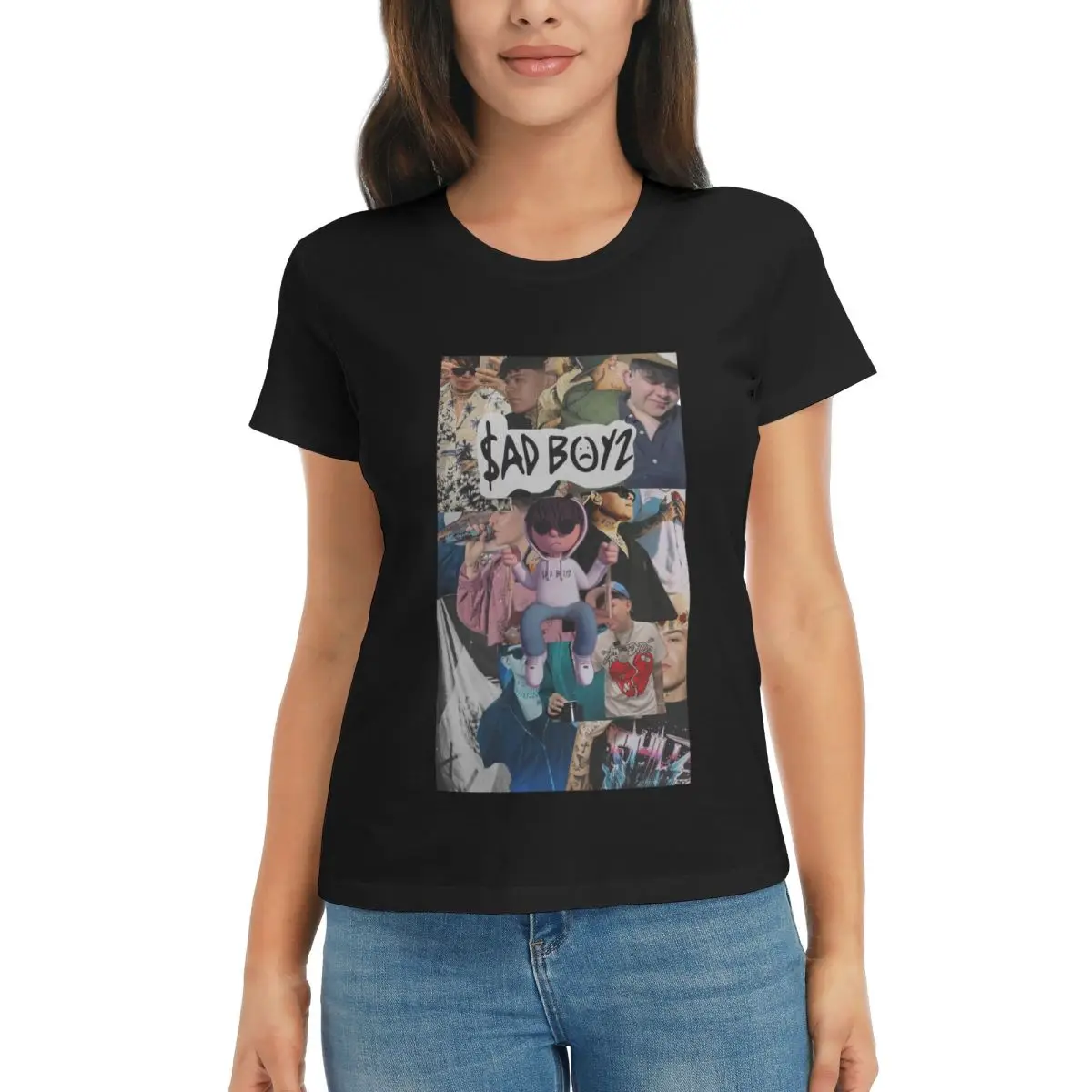 Женская футболка Junior H Merch Sad Boyz, летние футболки с короткими рукавами, хлопковые футболки с круглым вырезом, одежда, топы, уличная одежда
Женская футболка Junior H Merch Sad Boyz, летние футболки с короткими рукавами, хлопковые футболки с круглым вырезом, одежда, топы, уличная одежда