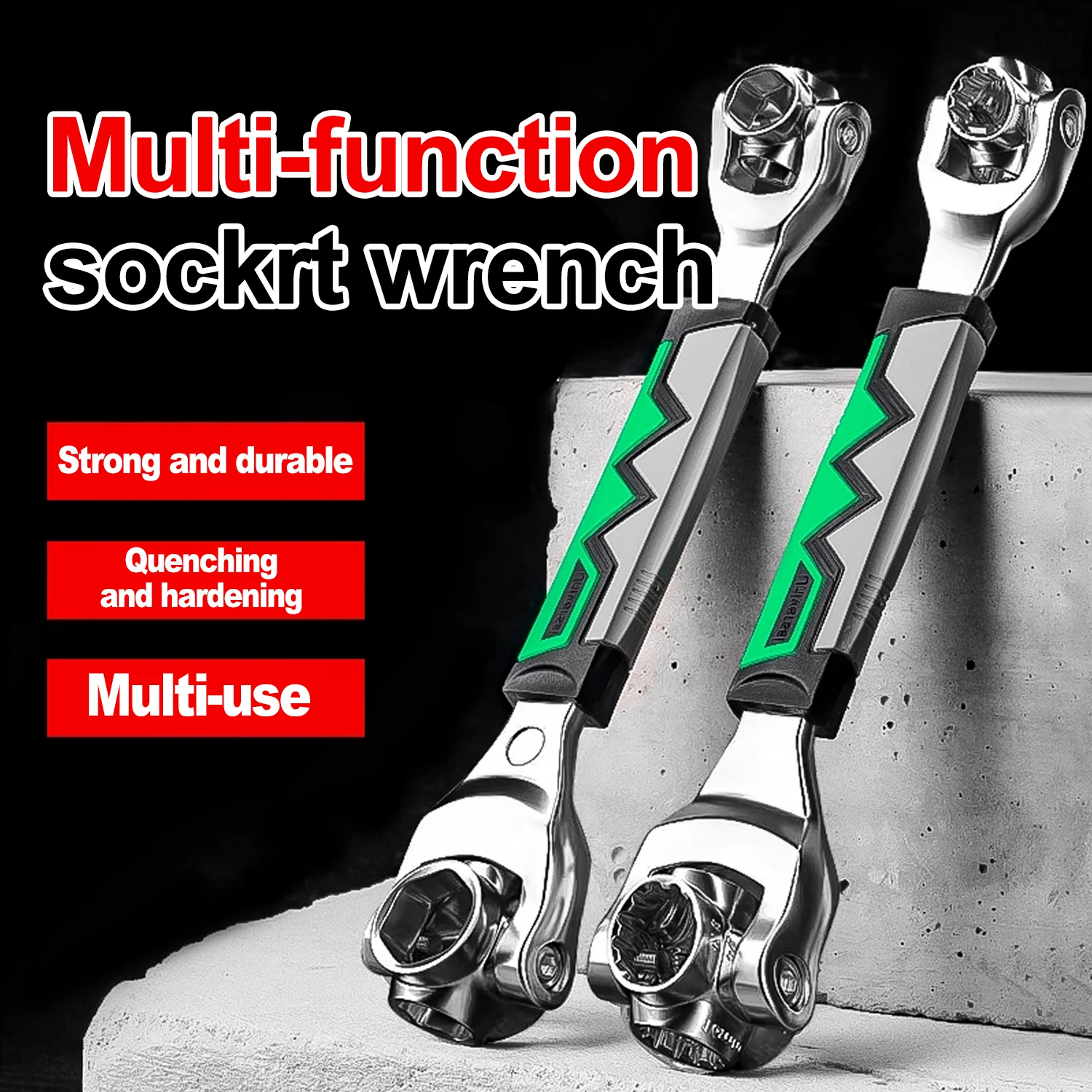 52 in 1 Tools Socket Works Universal Ratchet Spline Bolts Sleeve Rotation Hand Tools 360 Degree Multipurpose Tiger Wrench
52 in 1 Tools Socket Works Universal Ratchet Spline Bolts Sleeve Rotation Hand Tools 360 Degree Multipurpose Tiger Wrench