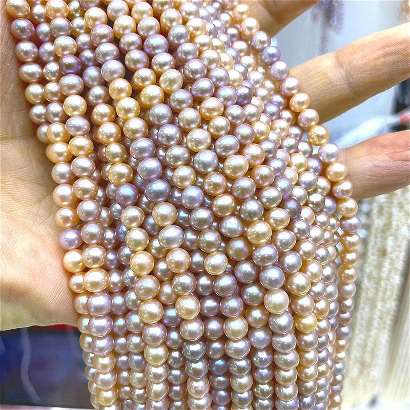 5-6mm 4A Luminous Gleaming Waxy Natural Freshwater Colorful Pink Round Pearl Bead Jewelry Make DIY Necklace Bracelet Accessories
5-6mm 4A Luminous Gleaming Waxy Natural Freshwater Colorful Pink Round Pearl Bead Jewelry Make DIY Necklace Bracelet Accessories