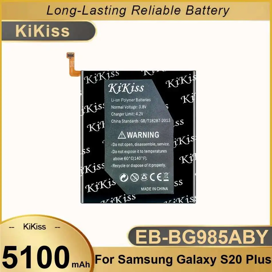 Высокоэффективный аккумулятор EB-BG985ABY 5100 мАч для мобильного телефона Samsung Galaxy S20 Plus S20+ S20Plus
Высокоэффективный аккумулятор EB-BG985ABY 5100 мАч для мобильного телефона Samsung Galaxy S20 Plus S20+ S20Plus