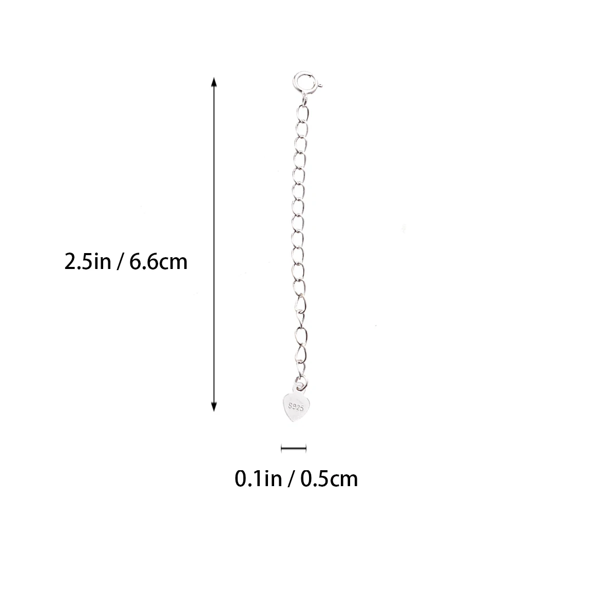 2Pcs SterlingSilverChains DurableRustproof NecklaceBracelet DIYSupplies LengtheningExtender ClassicButton Elegant Charm
2Pcs SterlingSilverChains DurableRustproof NecklaceBracelet DIYSupplies LengtheningExtender ClassicButton Elegant Charm