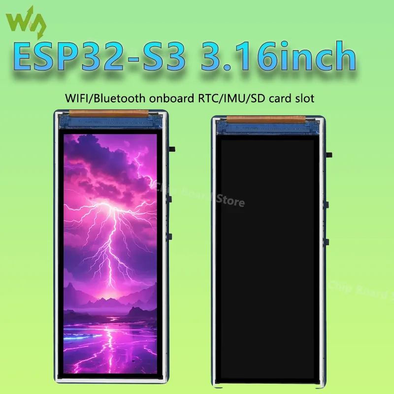 Waveshare ESP32-S3 3.16inch Display Development Board 32-bit LX7 Dual-core Processor WIFI/Bluetooth onboard RTC/IMU/SD card slot
Waveshare ESP32-S3 3.16inch Display Development Board 32-bit LX7 Dual-core Processor WIFI/Bluetooth onboard RTC/IMU/SD card slot