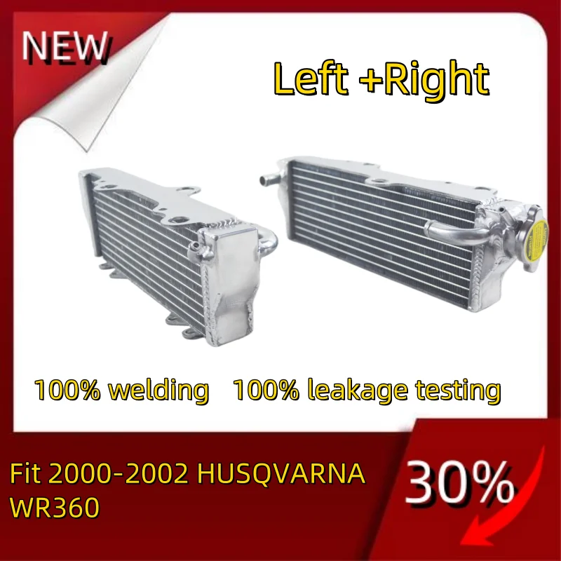 TOP Left+Right all Aluminum Radiator Coolant Fit 2000-2002 HUSQVARNA WR360 WR 360 2000 2001 2002 00 01 02
TOP Left+Right all Aluminum Radiator Coolant Fit 2000-2002 HUSQVARNA WR360 WR 360 2000 2001 2002 00 01 02
