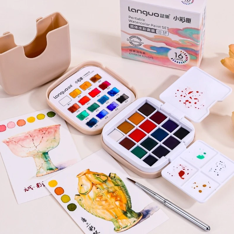 16-цветный портативный однотонный набор акварельных красок, перламутровый/классический цвет, студенческие дорожные акварельные кисти, товары для рукоделия
16-цветный портативный однотонный набор акварельных красок, перламутровый/классический цвет, студенческие дорожные акварельные кисти, товары для рукоделия