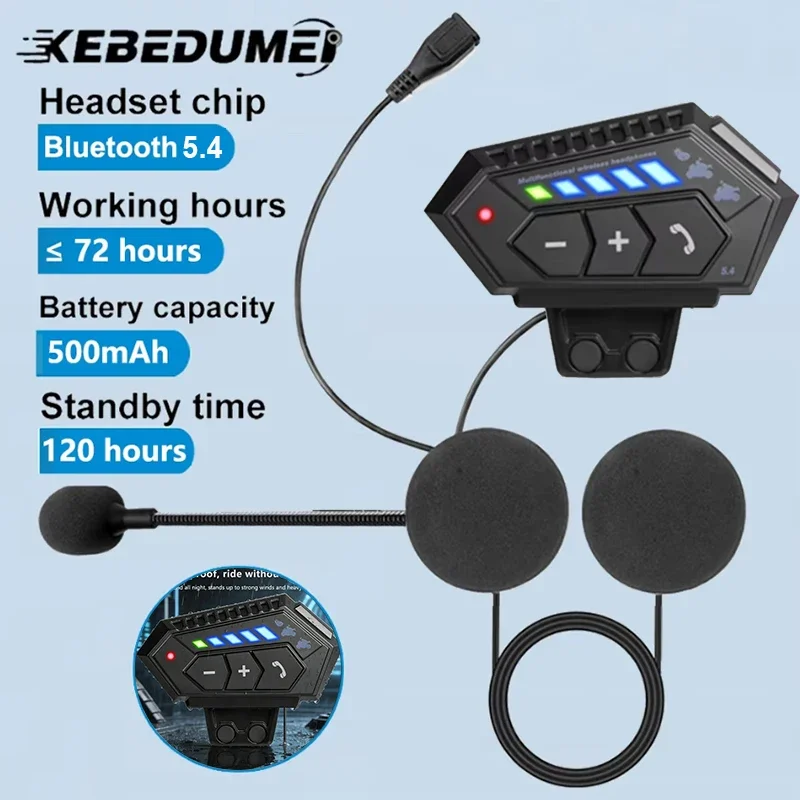 Motorcycle Helmet Headset 500 mAh Stereo Bluetooth 5.4 Wireless Hands-Free Call Headset Music Player Noise Reduction Earphone
Motorcycle Helmet Headset 500 mAh Stereo Bluetooth 5.4 Wireless Hands-Free Call Headset Music Player Noise Reduction Earphone