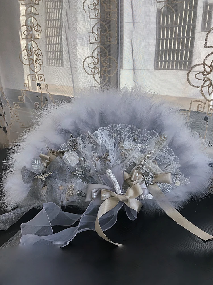 Hexagram original lolita handmade custom tea party flower marriage radiant moon sea cinderella silver gray feather lace fan
Hexagram original lolita handmade custom tea party flower marriage radiant moon sea cinderella silver gray feather lace fan