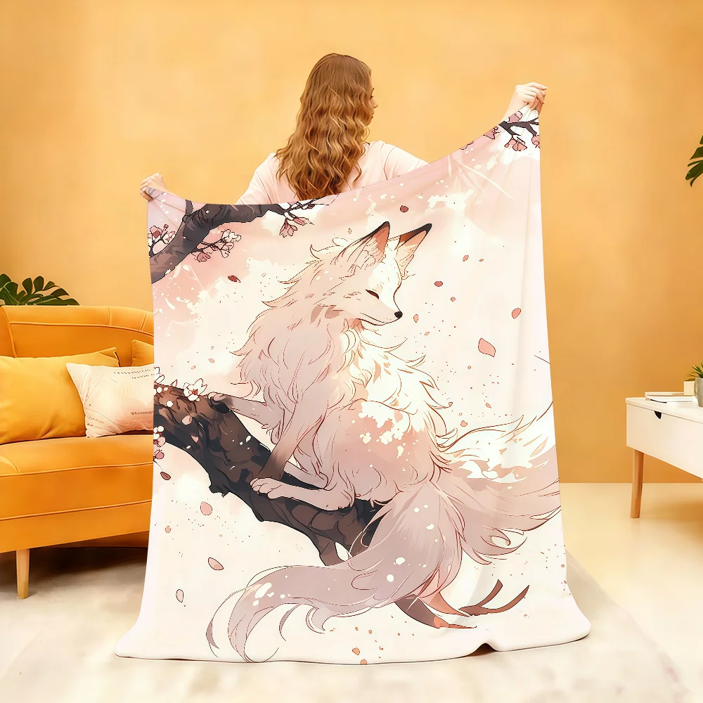 J-Japanese Kitsune Fox Blanket Soft Throw Blanket for Home Bedroom Bed Sofa Picnic Travel Office Rest Cover Blanket Gift
J-Japanese Kitsune Fox Blanket Soft Throw Blanket for Home Bedroom Bed Sofa Picnic Travel Office Rest Cover Blanket Gift
