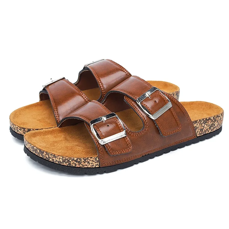 Unisex Cork Slippers with Leather Herringbone Comfortable Retro Fashion Sandals for Men Women Home Beach
Unisex Cork Slippers with Leather Herringbone Comfortable Retro Fashion Sandals for Men Women Home Beach