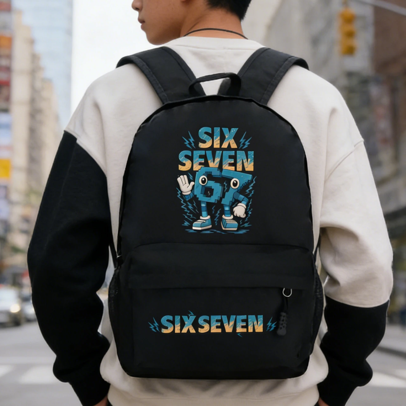 Рюкзак Six Seven Meme, итальянский Brainrot для мальчиков и девочек, трендовая студенческая сумка для книг с героями мультфильмов 67, детский повседневный рюкзак, подарки
Рюкзак Six Seven Meme, итальянский Brainrot для мальчиков и девочек, трендовая студенческая сумка для книг с героями мультфильмов 67, детский повседневный рюкзак, подарки