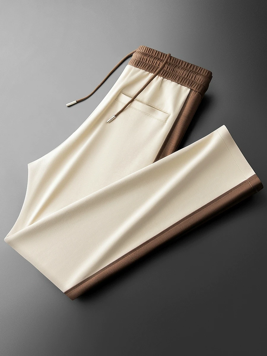 JSBD Spring and summer ice silk Modal color patchwork pants fashion men's straight leg sports sweatpants casual pants
JSBD Spring and summer ice silk Modal color patchwork pants fashion men's straight leg sports sweatpants casual pants
