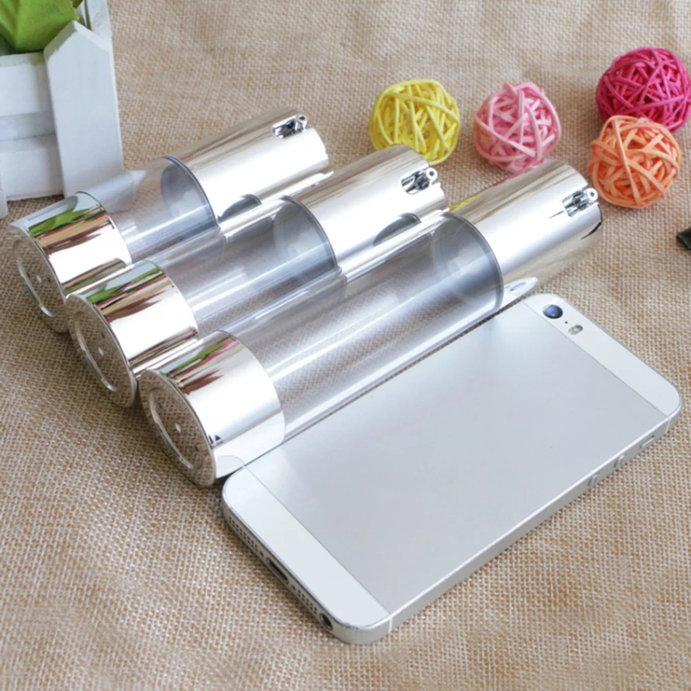15ml Transparent Silver Airless Pump Emulsion Dispenser Keeps Products Reduces Waste Travel Foundation Storage
15ml Transparent Silver Airless Pump Emulsion Dispenser Keeps Products Reduces Waste Travel Foundation Storage