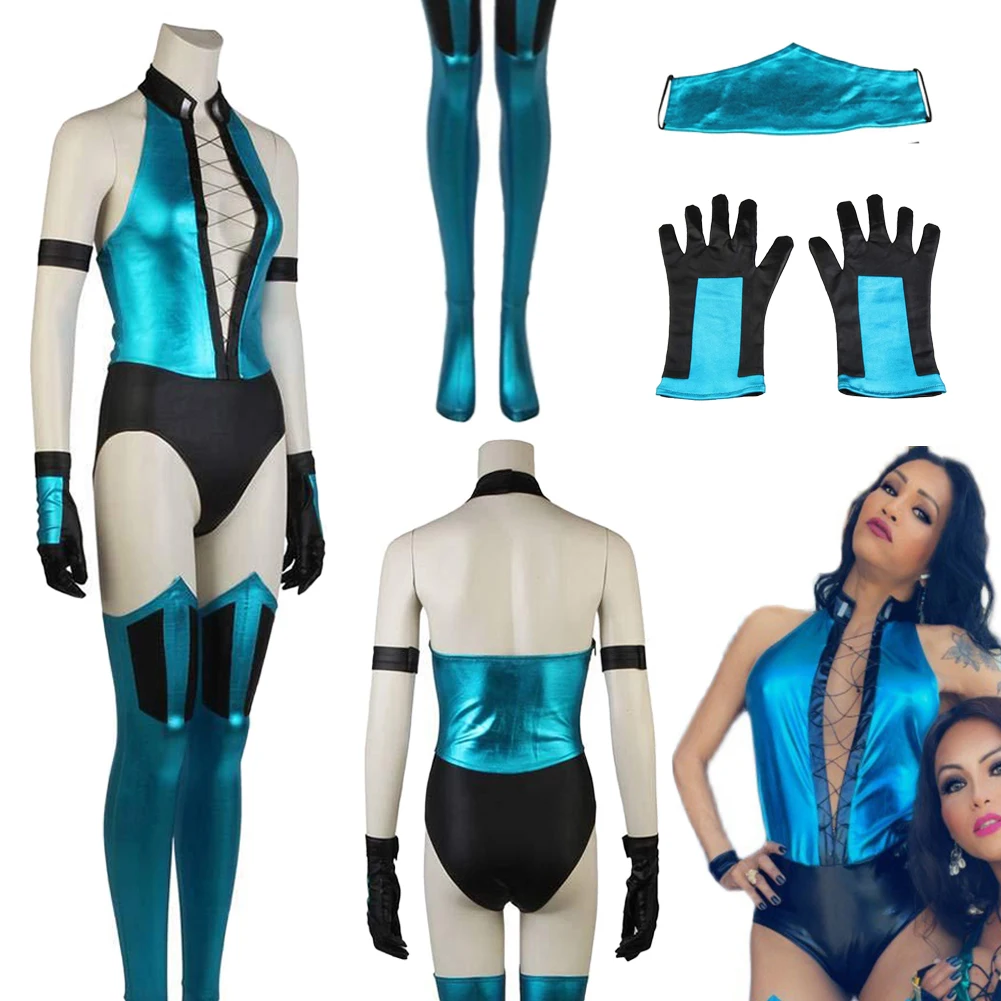 Fantasia MK2 Kitana Cosplay Mask Clothing Game Mortal Kombat Women Disfraz Costume Female Halloween Carnival Party Clothes
Fantasia MK2 Kitana Cosplay Mask Clothing Game Mortal Kombat Women Disfraz Costume Female Halloween Carnival Party Clothes