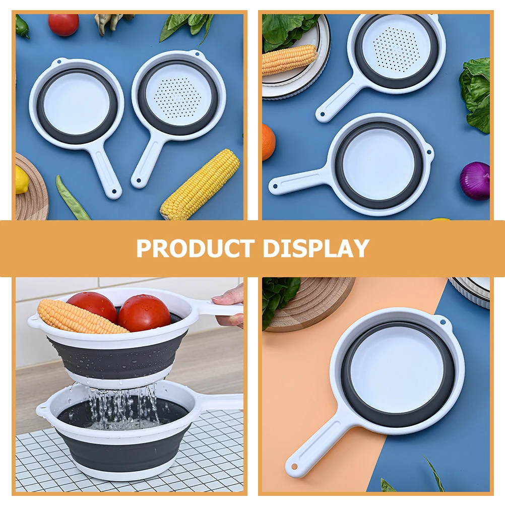 2PCS Foldable Kitchen Colander Strainer White Water Ladle Handle Portable Hanging Drainage Basket Vegetable Fruit Bathing Scoop
2PCS Foldable Kitchen Colander Strainer White Water Ladle Handle Portable Hanging Drainage Basket Vegetable Fruit Bathing Scoop