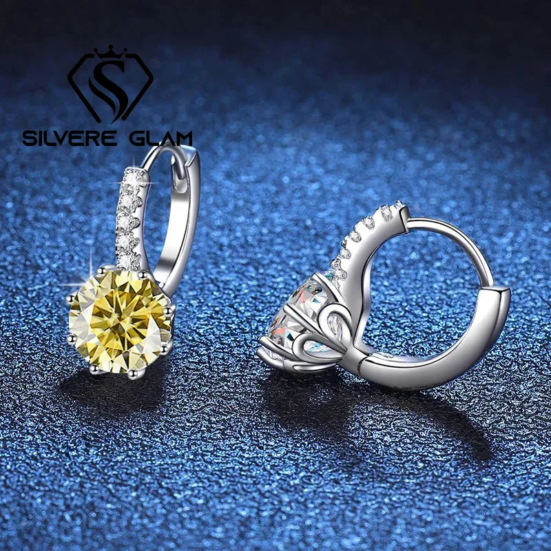 Color Moissanite Earrings Hoop Earrings For Women Lab Diamond 925 Sterling Silver Brilliant Wedding Fine Jewelry Wholesale
Color Moissanite Earrings Hoop Earrings For Women Lab Diamond 925 Sterling Silver Brilliant Wedding Fine Jewelry Wholesale