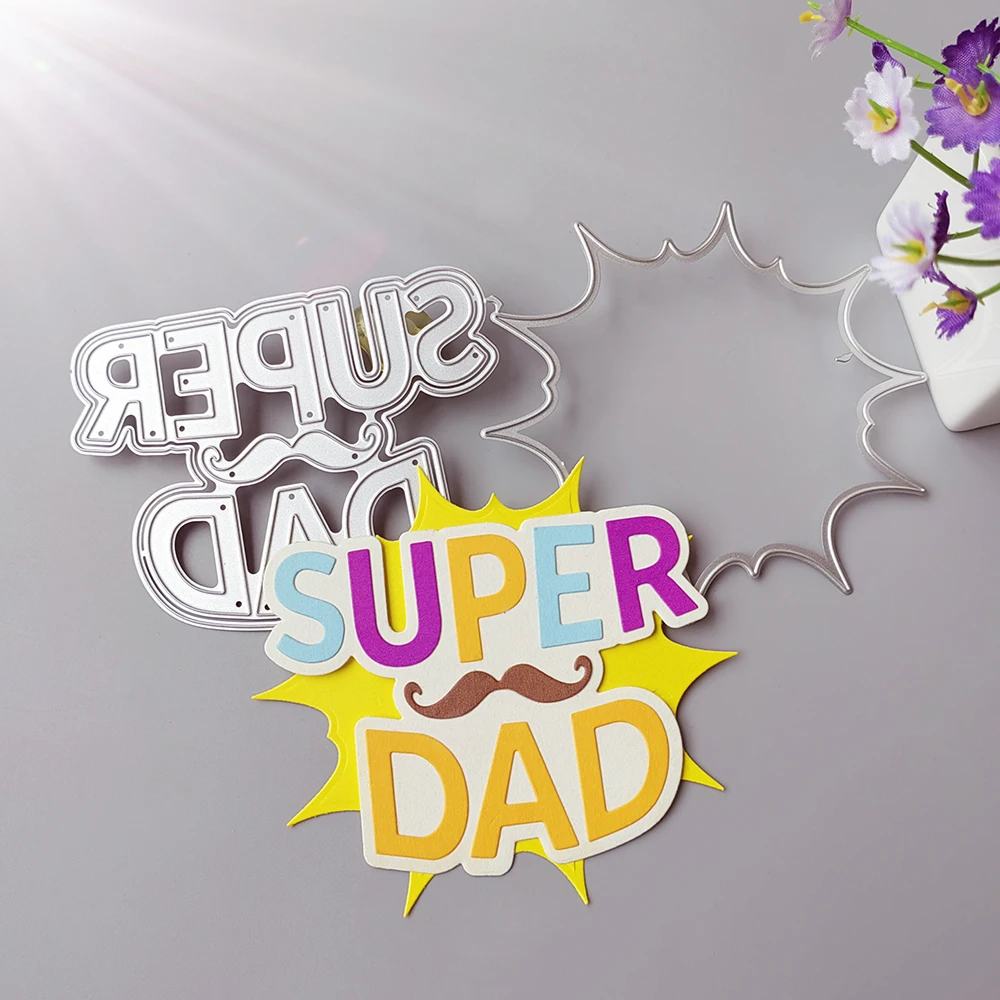 Exquisite Super Dad cutting dies scrapbook decoration embossed photo album decoration card making DIY crafts
Exquisite Super Dad cutting dies scrapbook decoration embossed photo album decoration card making DIY crafts