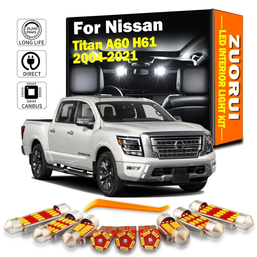 ZUORUI Canbus лампы на дверь автомобиля для ног для Nissan Titan A60 H61 2004-2019 2020 2021 светодиодный комплект внутреннего освещения багажника с картой купола
ZUORUI Canbus лампы на дверь автомобиля для ног для Nissan Titan A60 H61 2004-2019 2020 2021 светодиодный комплект внутреннего освещения багажника с картой купола