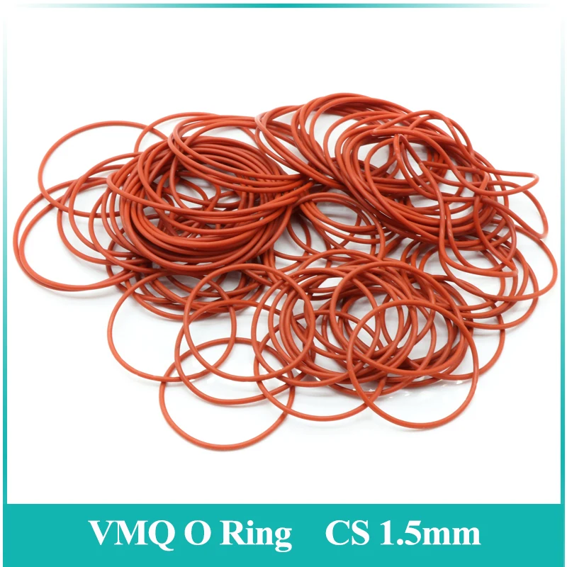 10/50Pcs Red Food Grade VMQ O Ring Gasket CS 1.5mm OD 5 ~ 80mm Waterproof Washer Round O Shape Rubber Silicone Ring Seal Tool
10/50Pcs Red Food Grade VMQ O Ring Gasket CS 1.5mm OD 5 ~ 80mm Waterproof Washer Round O Shape Rubber Silicone Ring Seal Tool