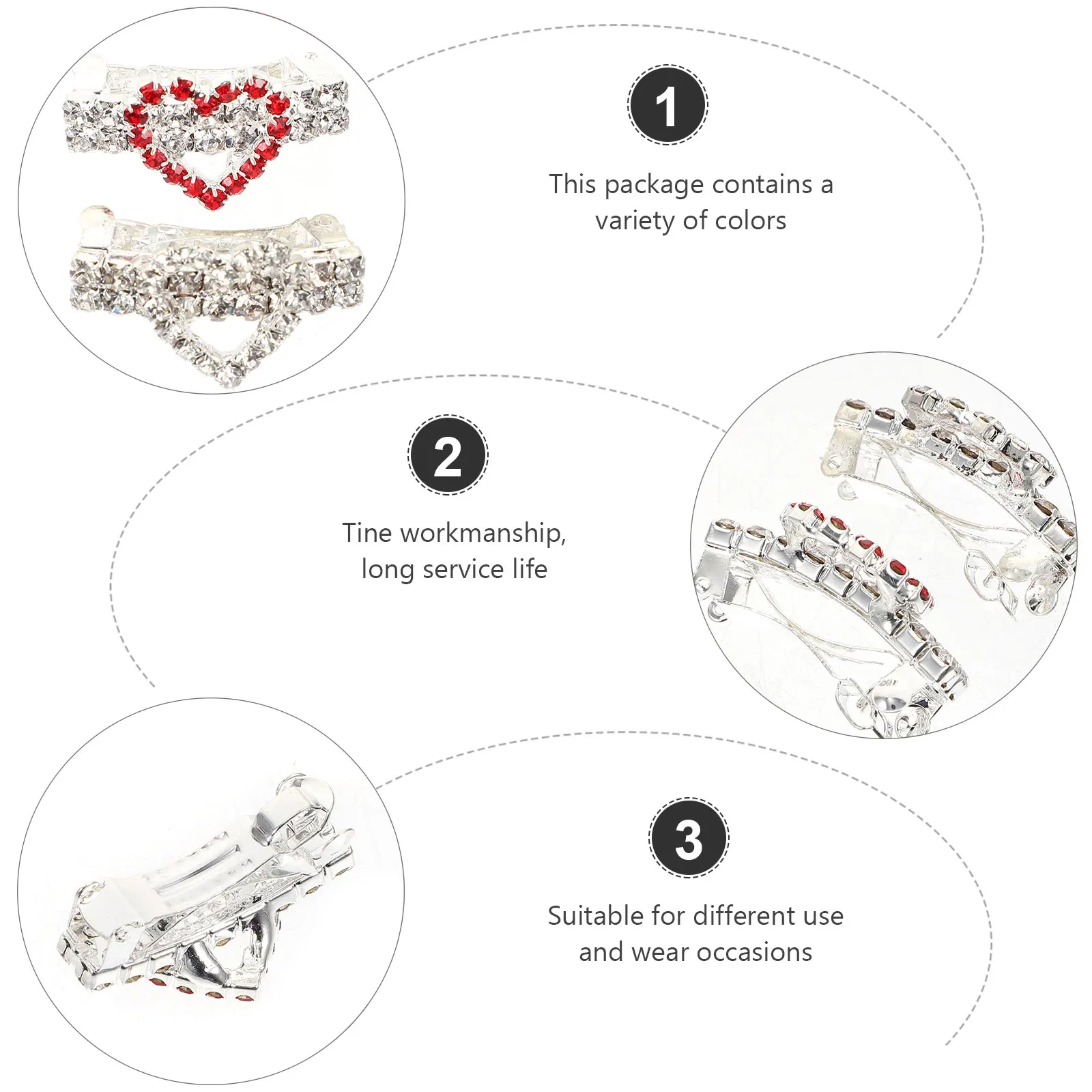 2 Pcs Heart Heart-shaped Hair Clip Clips Decorative Dog Hairpin Thick Silver Plating Cute Accessories with Puppy
2 Pcs Heart Heart-shaped Hair Clip Clips Decorative Dog Hairpin Thick Silver Plating Cute Accessories with Puppy