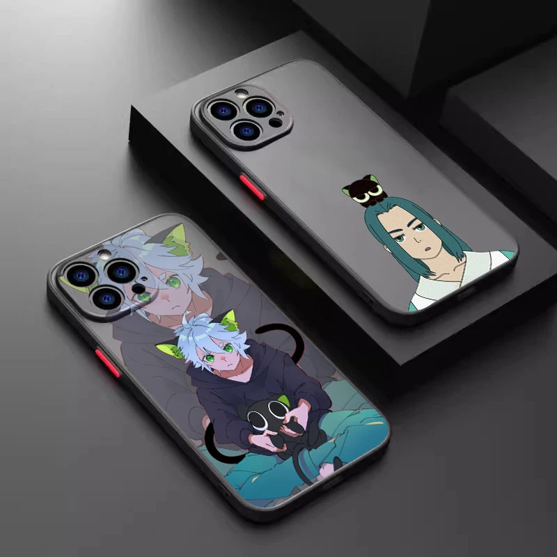 Luo Xiaohei Cartoon Cute Cat Frosted Translucent For Apple iPhone 15 14 13 12 11 XS XR X 8 7 SE Pro Max Plus Mini Soft
Luo Xiaohei Cartoon Cute Cat Frosted Translucent For Apple iPhone 15 14 13 12 11 XS XR X 8 7 SE Pro Max Plus Mini Soft