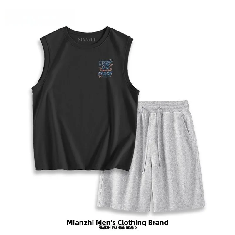 Мужской летний повседневный хлопковый комплект, жилет ort Sve round Ne, спортивный топ, брюки с пятью точками, модные брюки-стринги
Мужской летний повседневный хлопковый комплект, жилет ort Sve round Ne, спортивный топ, брюки с пятью точками, модные брюки-стринги