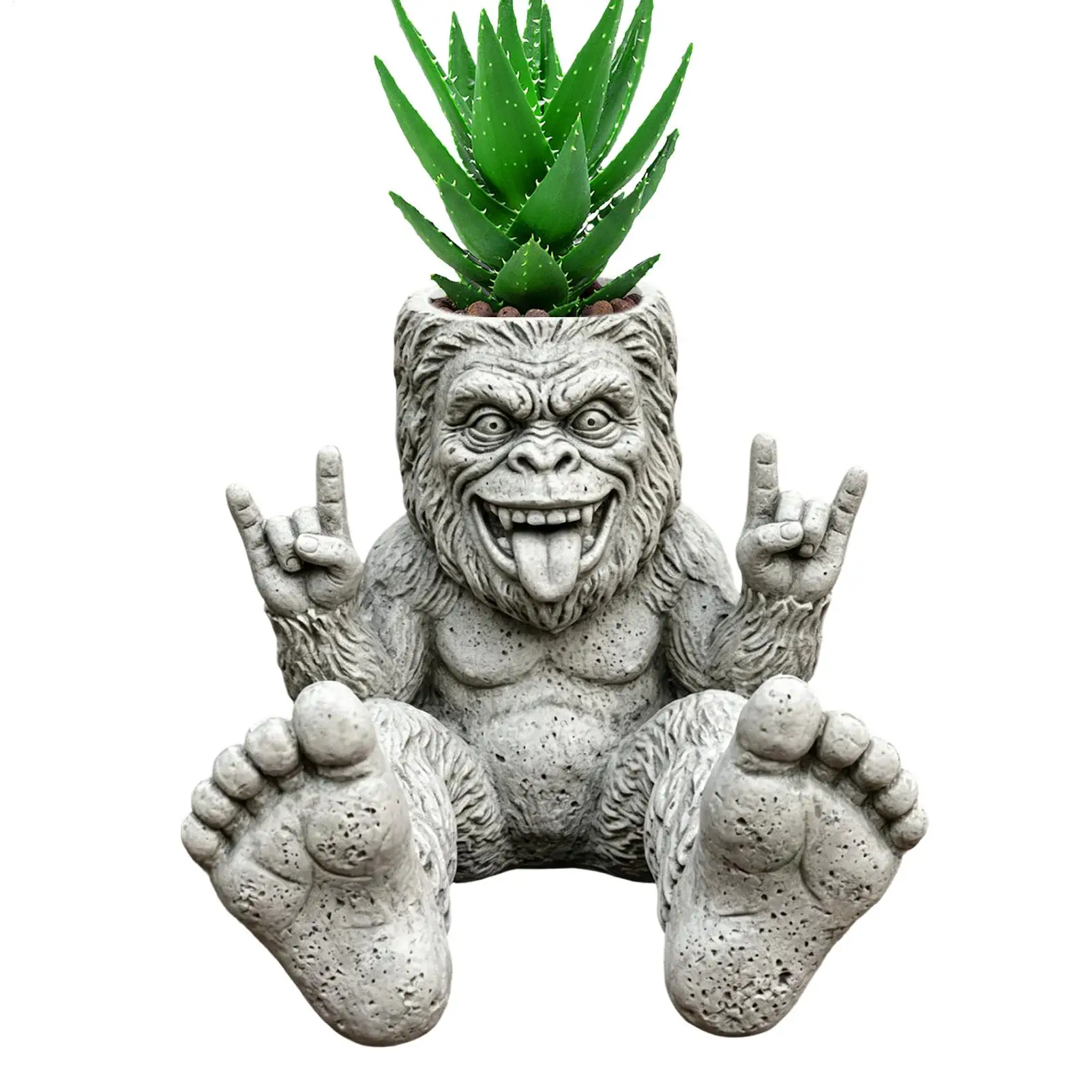 Animal Planters Resin Rock On Ape Weather-Resistant Funny Animal Patio Flower Pots For Indoor Outdoor Garden Backyard Patio
Animal Planters Resin Rock On Ape Weather-Resistant Funny Animal Patio Flower Pots For Indoor Outdoor Garden Backyard Patio