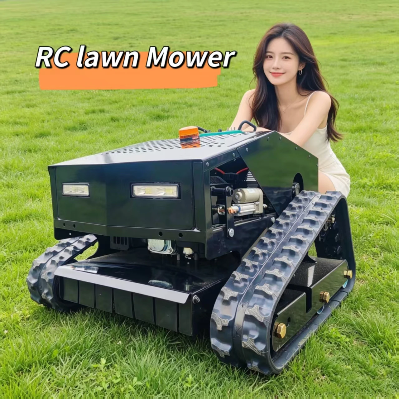 Lawn mower for sale at a low price: Small tracked remote-controlled lawn mower robot - 550mm cutting width, swivel mower, CE and
Lawn mower for sale at a low price: Small tracked remote-controlled lawn mower robot - 550mm cutting width, swivel mower, CE and