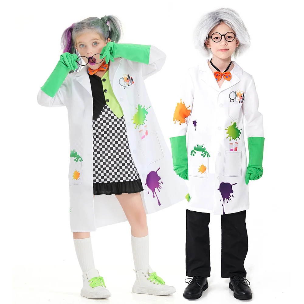 Kids Frankenstein Crazy Science Freak Cosplay Costumes Children's Day Stage Laboratory Researcher Costume Outfit
Kids Frankenstein Crazy Science Freak Cosplay Costumes Children's Day Stage Laboratory Researcher Costume Outfit
