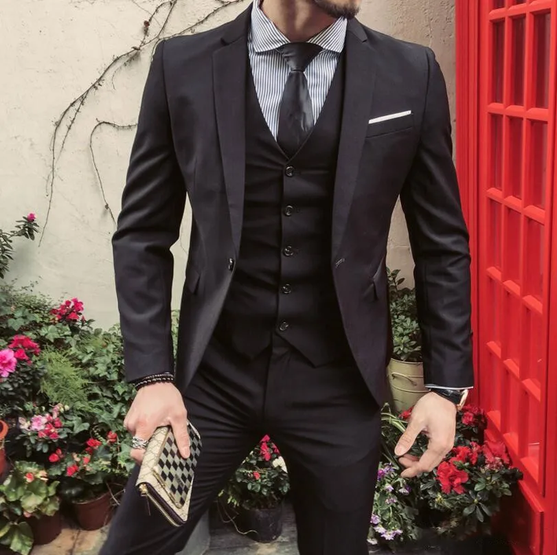 Men Suit Jacket+Pant+vest mens Regular Slim Fit Wedding Groom Suits Set Male Casual Black Business Tuxedo Party Suit Men
Men Suit Jacket+Pant+vest mens Regular Slim Fit Wedding Groom Suits Set Male Casual Black Business Tuxedo Party Suit Men