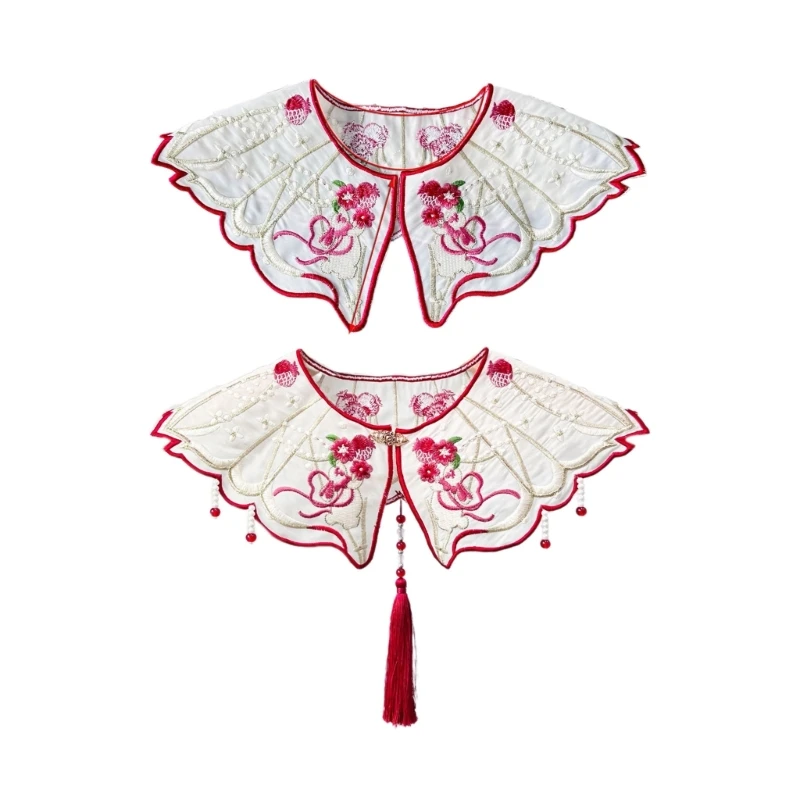 Embroidery Rabbit Capelet Kids Girls Pearl Tassels Small Shawl False Collar Wrap Drop Shipping
Embroidery Rabbit Capelet Kids Girls Pearl Tassels Small Shawl False Collar Wrap Drop Shipping