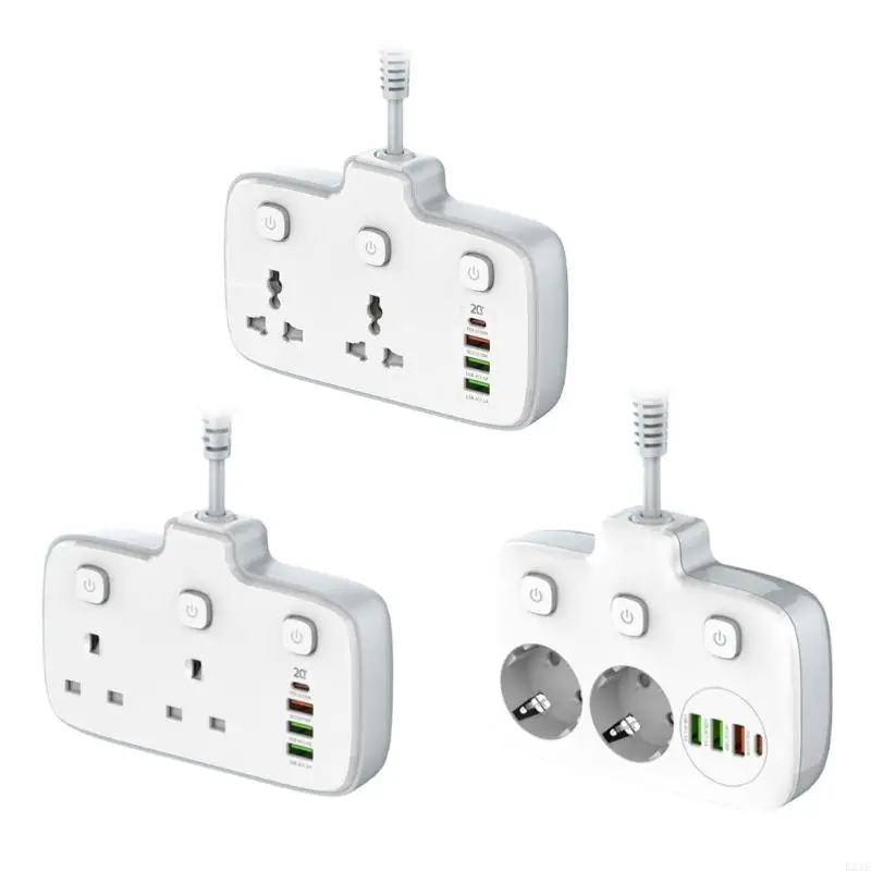 E21E PD20W Surves Devetion Spection Power Plips 2 Outlets 4 USB -порт Плоский штекер Краткий удлинитель для дома и офиса
E21E PD20W Surves Devetion Spection Power Plips 2 Outlets 4 USB -порт Плоский штекер Краткий удлинитель для дома и офиса