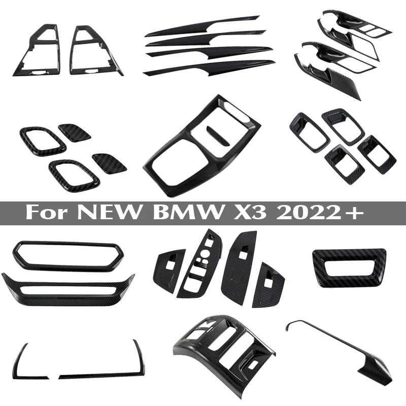 Углеродное волокно для BMW X3 G01 2022, автомобильная ручка переключения передач, центральные чехлы для ручного тормоза, внутренние автоаксессуары, наклейки, отделка
Углеродное волокно для BMW X3 G01 2022, автомобильная ручка переключения передач, центральные чехлы для ручного тормоза, внутренние автоаксессуары, наклейки, отделка