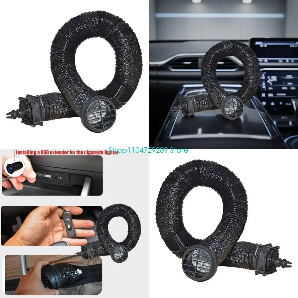 D8KE Small Ride Air Con Adapter With Built In USB Fan For Better Wind Distribution
D8KE Small Ride Air Con Adapter With Built In USB Fan For Better Wind Distribution