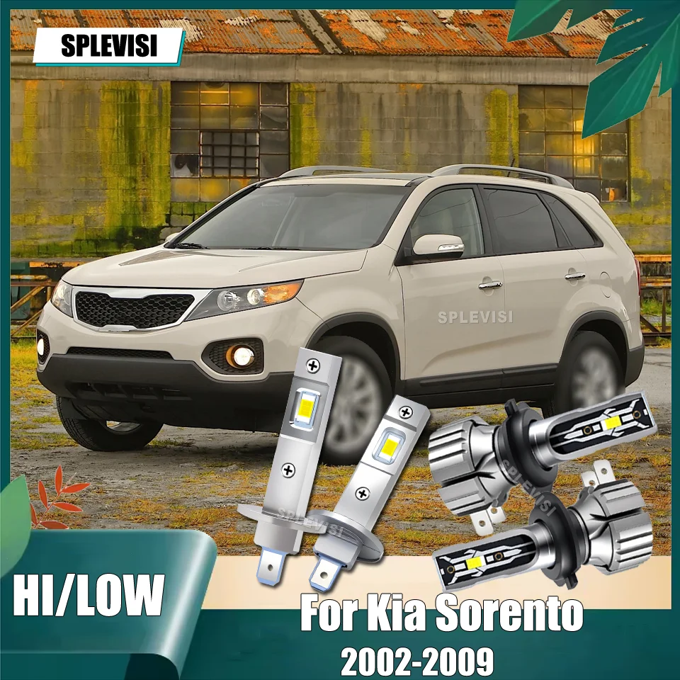 24-Month Warranty H1 H7 LED Headlights High Low Beam Selected Set For Kia Sorento 2002 2003 2004 2005 2006 2007 2008 2009
24-Month Warranty H1 H7 LED Headlights High Low Beam Selected Set For Kia Sorento 2002 2003 2004 2005 2006 2007 2008 2009