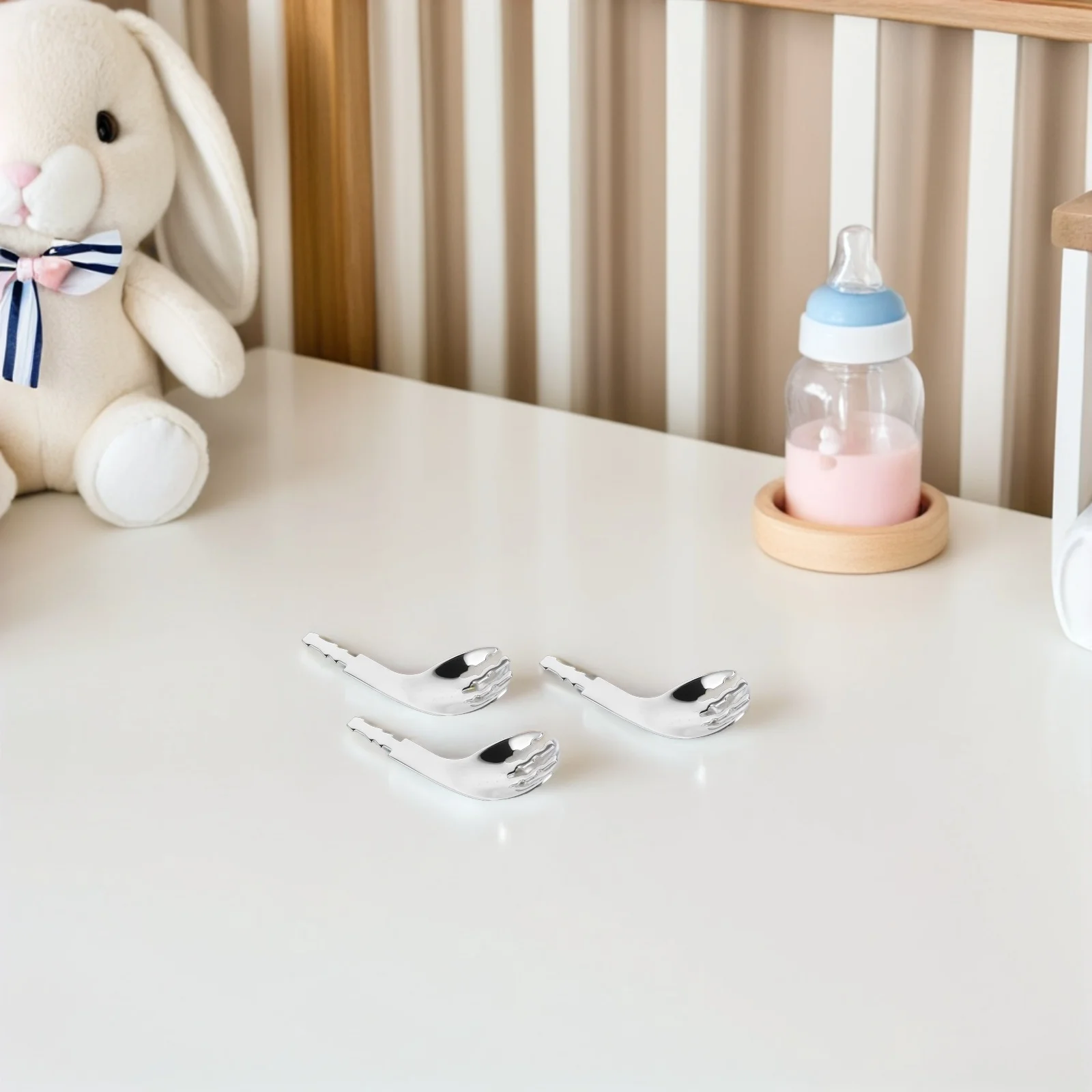 6Pcs Stainless Steel Adaptive Fork Head Detachable Replacement for Eating Self-Feeding Hygiene Daily Meals
6Pcs Stainless Steel Adaptive Fork Head Detachable Replacement for Eating Self-Feeding Hygiene Daily Meals