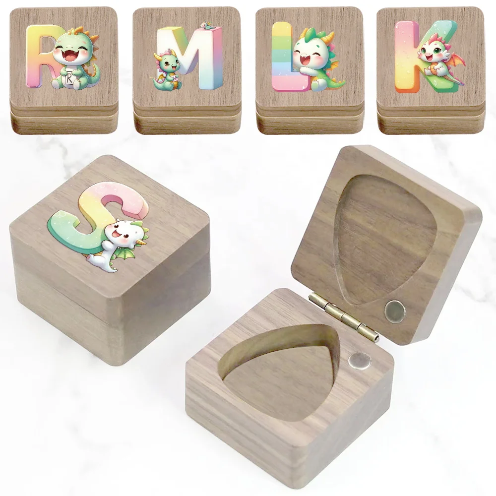 1pc Guitar Pick Storage Box Wood Case For Picks Holder Easy To Carry Accessories Cartoon Animal Initial Name 26 Letters Pattern
1pc Guitar Pick Storage Box Wood Case For Picks Holder Easy To Carry Accessories Cartoon Animal Initial Name 26 Letters Pattern