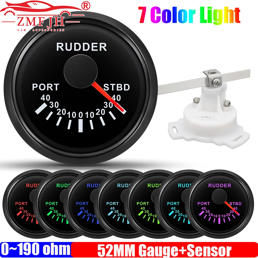ZMFJH 52 мм индикатор положения руля с датчиком водонепроницаемый индикатор угла руля 0-190 Ом для лодки, яхты, автофургона, морской 7 цветов
ZMFJH 52 мм индикатор положения руля с датчиком водонепроницаемый индикатор угла руля 0-190 Ом для лодки, яхты, автофургона, морской 7 цветов