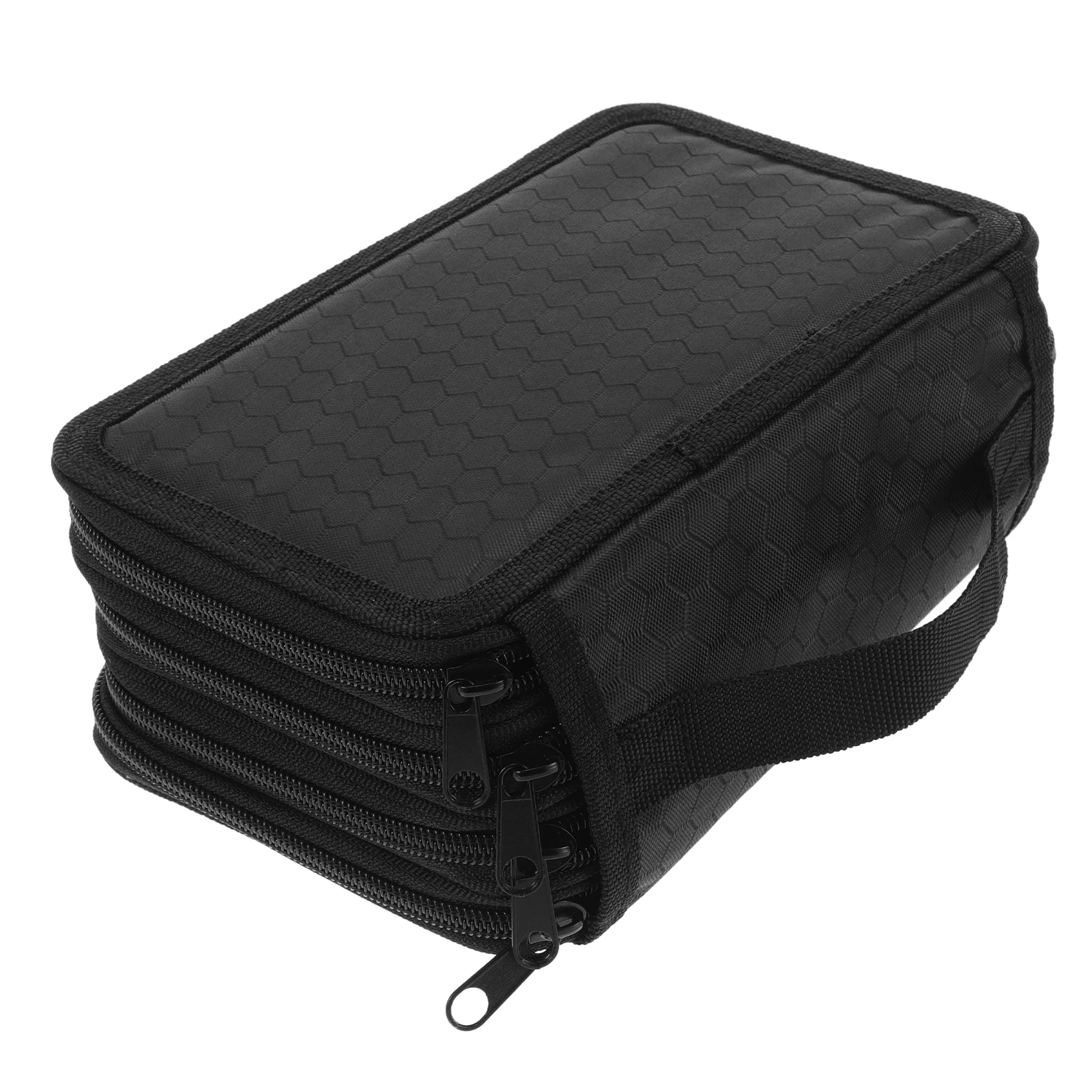 72 Slots Pencil Case Stationery Bag Black Colored Layers Holder Travel Large Capacity 4 Layer Design Oxford Nylon
72 Slots Pencil Case Stationery Bag Black Colored Layers Holder Travel Large Capacity 4 Layer Design Oxford Nylon