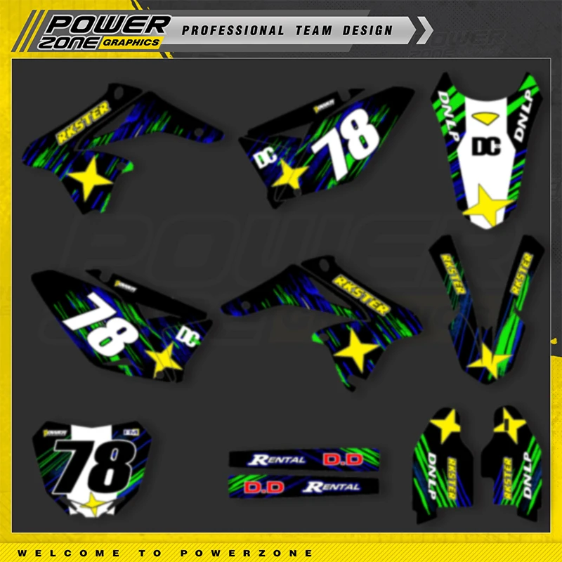 Наклейки на мотоцикл POWERZONE на заказ для SUZUKI RMZ 250 2010-2018 250CC, индивидуальный комплект защиты графического номера 06
Наклейки на мотоцикл POWERZONE на заказ для SUZUKI RMZ 250 2010-2018 250CC, индивидуальный комплект защиты графического номера 06