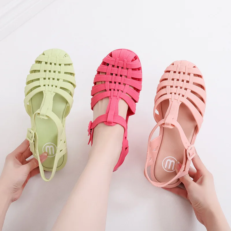 PVC Sandals Women Summer Shoes Roman Sandals Ladies Casual Flat Sole Hollow Candy Color Sandal Beach Shoes
PVC Sandals Women Summer Shoes Roman Sandals Ladies Casual Flat Sole Hollow Candy Color Sandal Beach Shoes