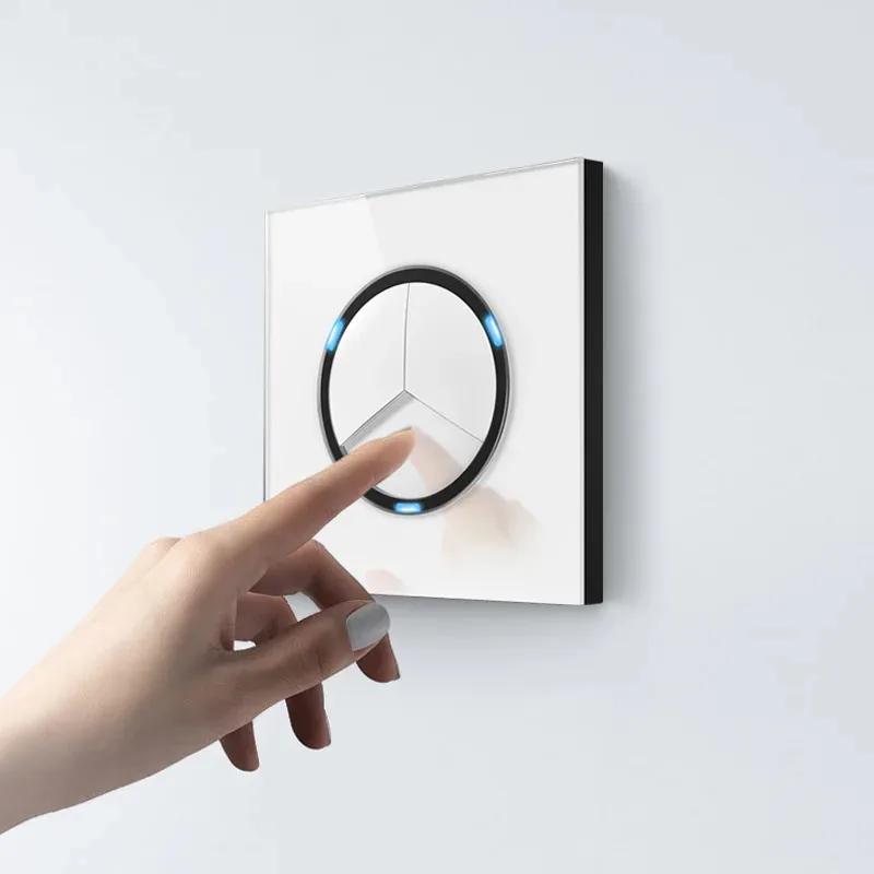 YINKA Universal Round Tempered Glass Home Wall Switch Panel LED Indicator Black/Grey/Gold/White 250V 86mm*86mm Wall Light Switch 
YINKA Universal Round Tempered Glass Home Wall Switch Panel LED Indicator Black/Grey/Gold/White 250V 86mm*86mm Wall Light Switch