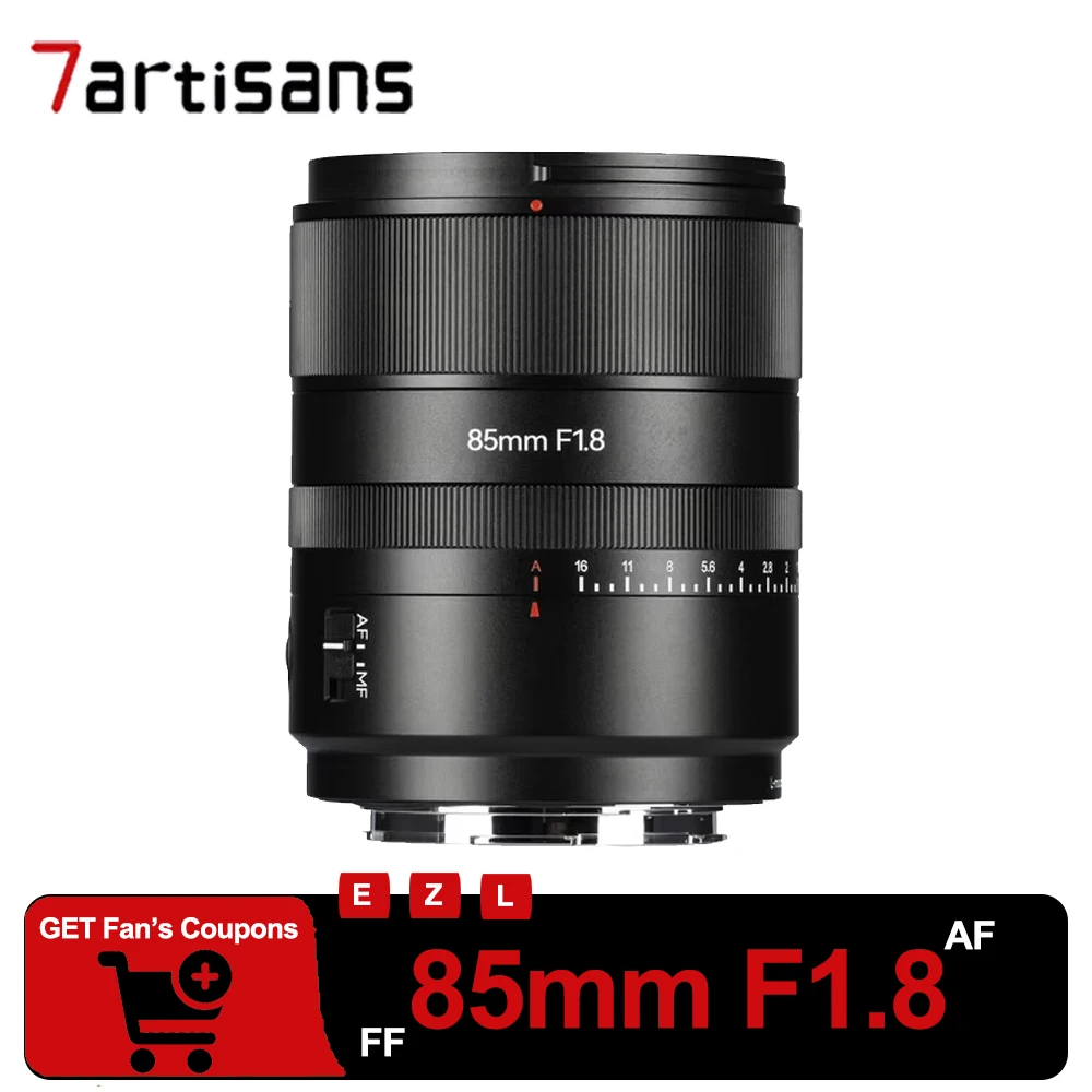 7Artisans AF 85mm F1.8 Full Frame Auto Focus Lens Large Aperture Portrait Prime Lens for Sony A7III Nikon ZFC Leica SL
7Artisans AF 85mm F1.8 Full Frame Auto Focus Lens Large Aperture Portrait Prime Lens for Sony A7III Nikon ZFC Leica SL