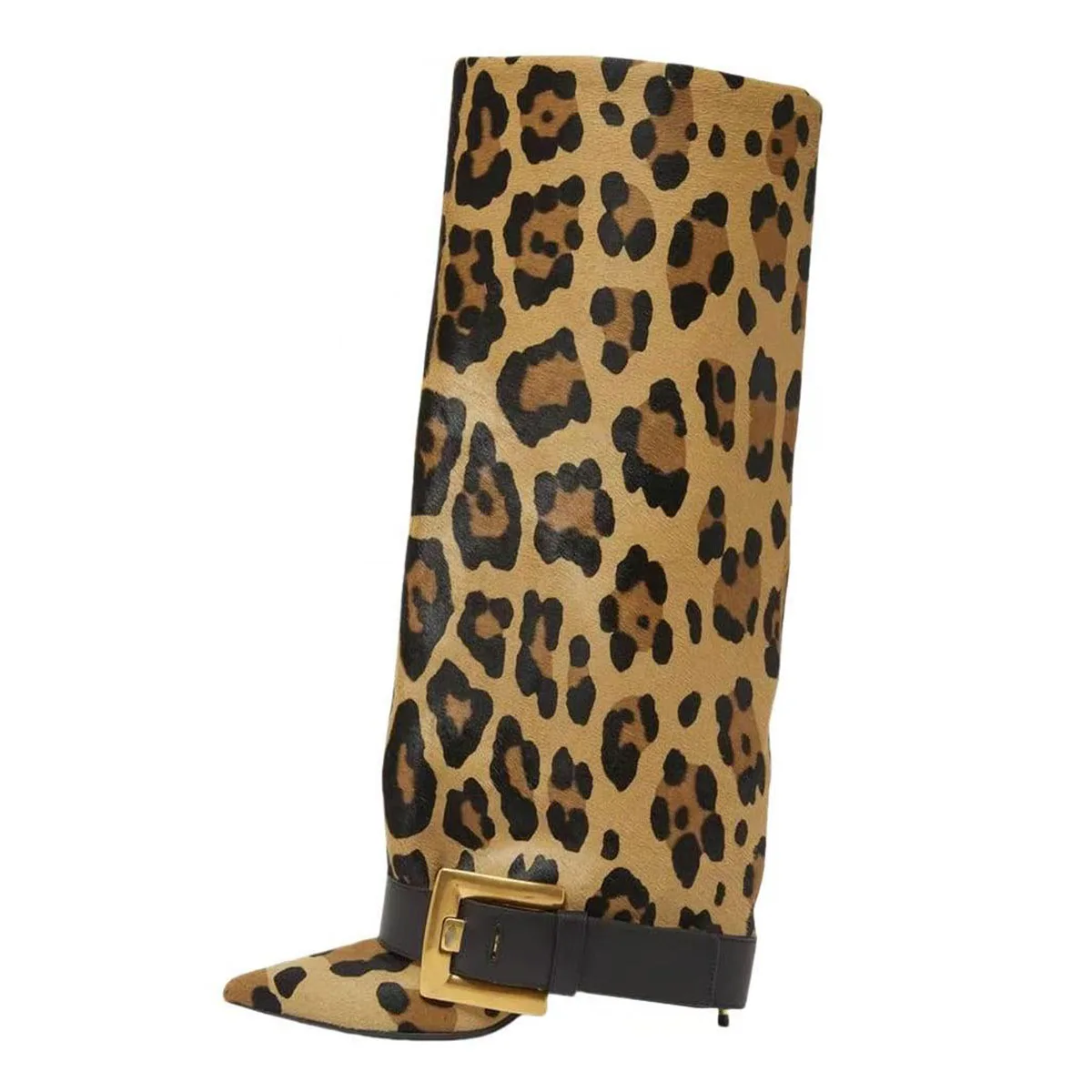 Ботинки Arden Furtado с леопардовым принтом, с пряжкой на поясе, с заостренным носком, без застежки, с отворотом по краю, на шпильке, высотой до колена
Ботинки Arden Furtado с леопардовым принтом, с пряжкой на поясе, с заостренным носком, без застежки, с отворотом по краю, на шпильке, высотой до колена