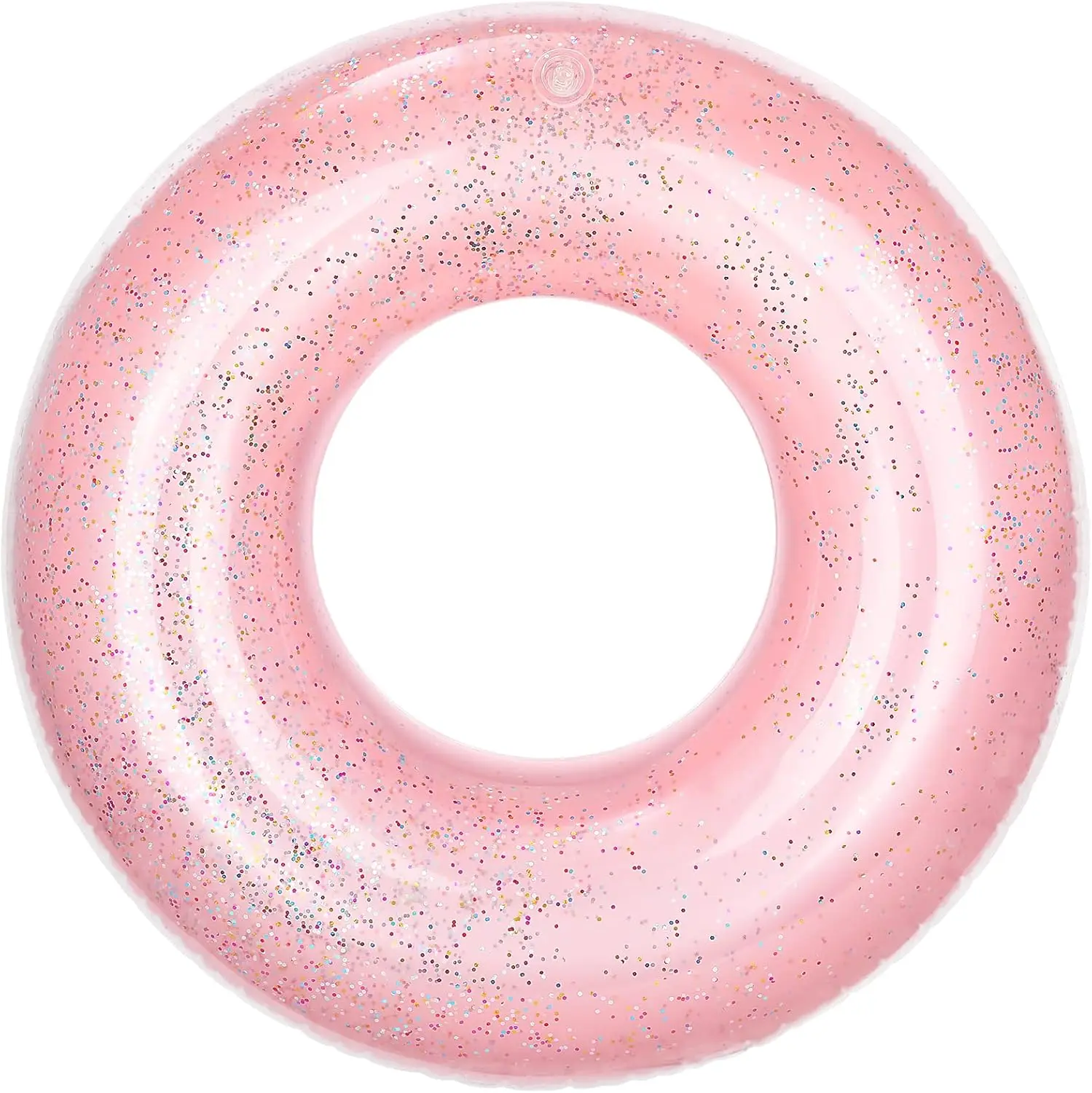 Inflatable Pool Float Ring with Glitter, 120cm Diameter Swimming Tube for Adults, Durable PVC Summer Beach Party Toy, Rose Gold
Inflatable Pool Float Ring with Glitter, 120cm Diameter Swimming Tube for Adults, Durable PVC Summer Beach Party Toy, Rose Gold